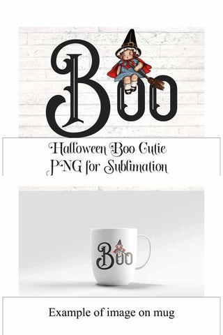 Boo Witch Cutie PNG for Sublimation Sublimation Digital Honeybee 