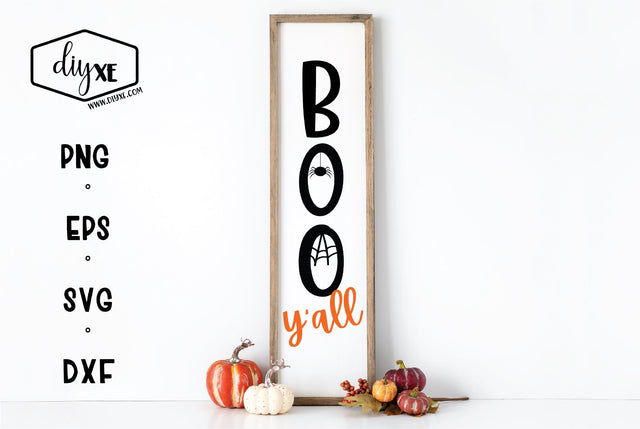 Boo Y'all - A Front Porch Sign SVG Cut File SVG DIYxe Designs 