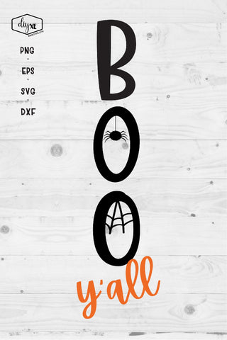 Boo Y'all - A Front Porch Sign SVG Cut File SVG DIYxe Designs 