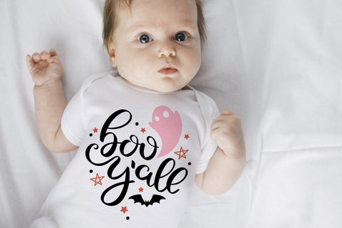 Boo yall Cricut SVG cut file, Cute Halloween ghost svg SVG CutePicturesStudio 