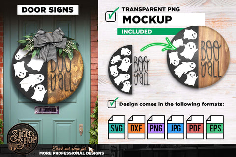 Boo y'all ghosts | Halloween SVG Sign SVG The Vintage Signs Shop 