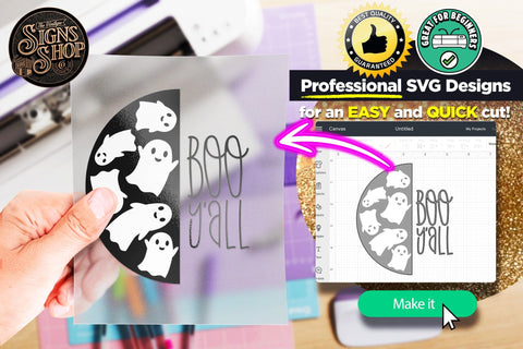 Boo y'all ghosts | Halloween SVG Sign SVG The Vintage Signs Shop 