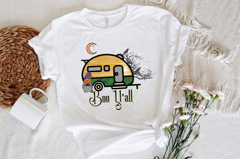 Boo Y'all Halloween Camper Sublimation Sublimation Jagonath Roy 