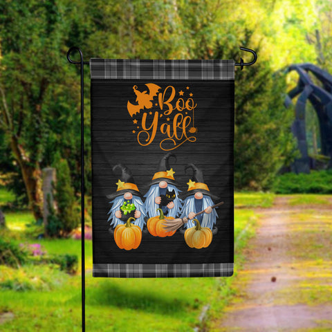 Boo Y'all Halloween Gnomes Garden Flag Sublimation Design Template- Digital Download Sublimation CaldwellArt 