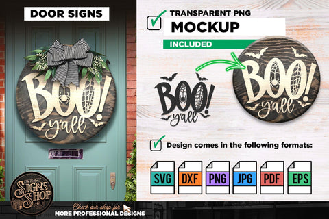 Boo Y'all | Halloween SVG Sign SVG The Vintage Signs Shop 