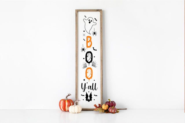 Boo Y'all Porch Sign SVG SVGs,Quotes and Sayings,Food & Drink,On Sale, Print & Cut SVG DesignPlante 503 