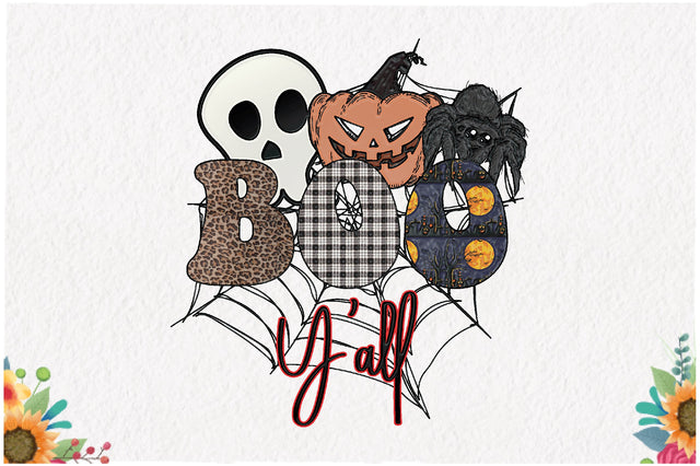 Boo Y'all Sublimation Sublimation Jagonath Roy 