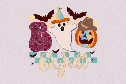 Boo Y’all Sublimation SVGArt 