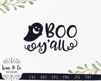 Boo y'all SVG Files | Kids Halloween | Cute Ghost SVG (843691656) SVG Ivan & Co. Designs 