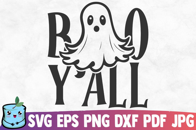 Boo Y'all SVG MintyMarshmallows 