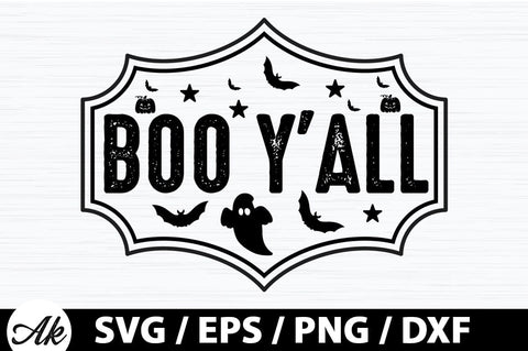 Boo y'all svg SVG akazaddesign 