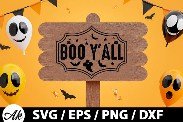 Boo y'all svg SVG akazaddesign 