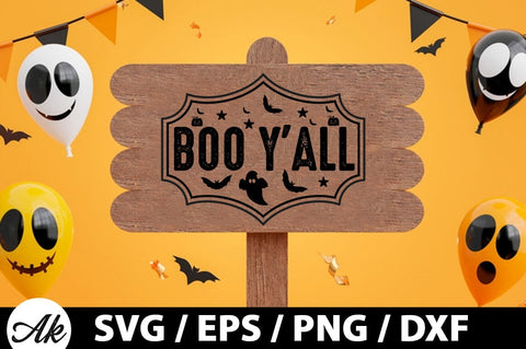 Boo y'all svg SVG akazaddesign 