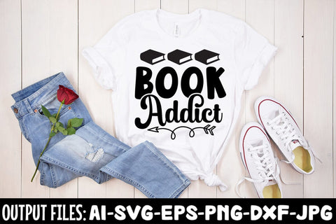 Book Addict SVG Design SVG Rafiqul20606 