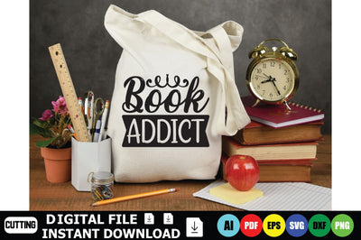 Book Addict SVG Shahin alam 