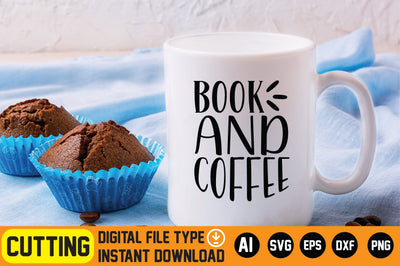 Book and Coffee SVG CraftlabSvg29 