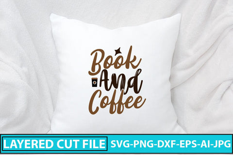 Book And Coffee SVG Cut File SVG Syaman 