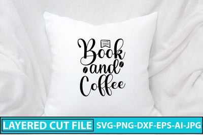 Book And Coffee SVG Cut File SVG Syaman 