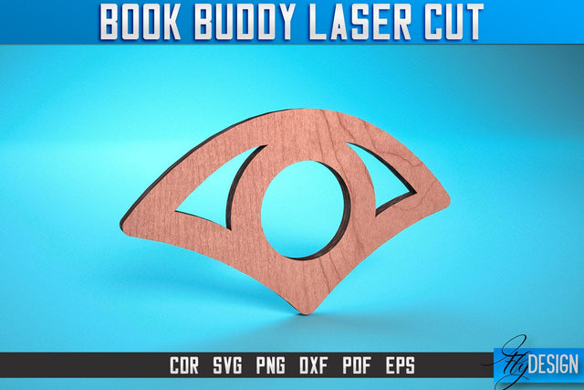 Book Buddy Laser Cut SVG | Accessories Laser Cut SVG Design | CNC Files SVG Fly Design 
