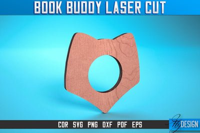 Book Buddy Laser Cut SVG | Accessories Laser Cut SVG Design | CNC Files SVG Fly Design 