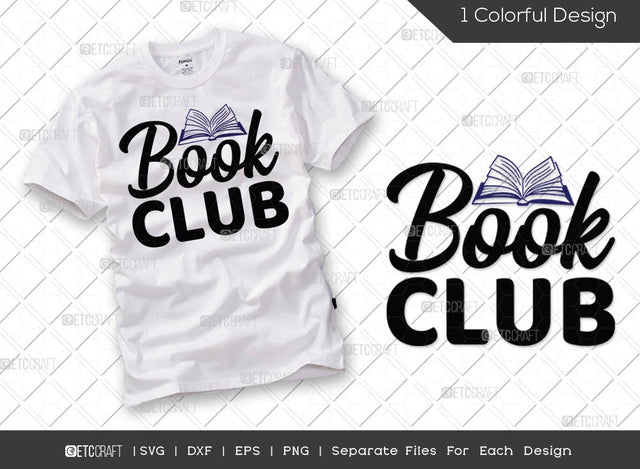 Book Club SVG Cut File | Librarian Svg | Bookworm Svg | Bookish Svg | Book Lover Svg | Funny Book Svg | Reading Quote Svg SVG ETC Craft 