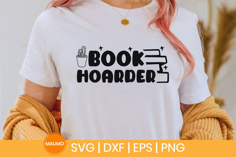 Book hoarder svg quote SVG Maumo Designs 