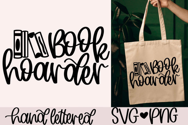 Book hoarder SVG SVG AnitaAlyiaLettering 