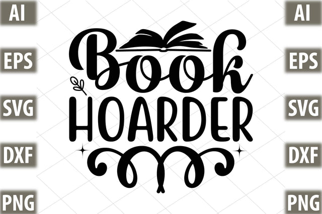 Book Hoarder SVG SVGista 