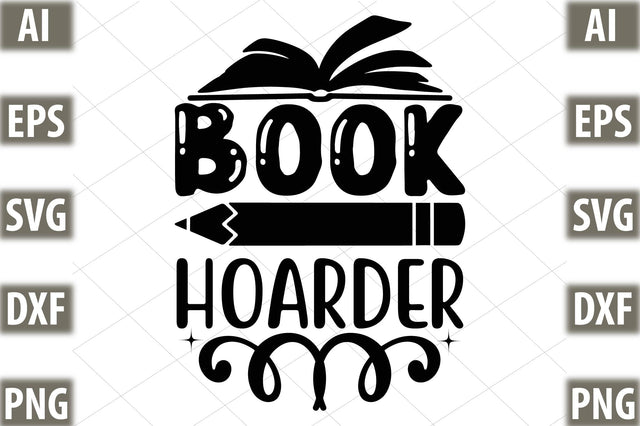 Book Hoarder SVG SVGista 