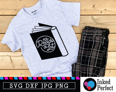Book Lover, Reads A Lot SVG Inked Perfect 