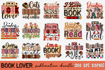 Book Lover Sublimation Bundle Sublimation SVGArt 