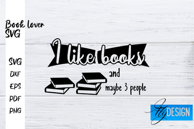 Book Lover SVG | Book Lover Quotes SVG | Reading SVG Design SVG Fly Design 