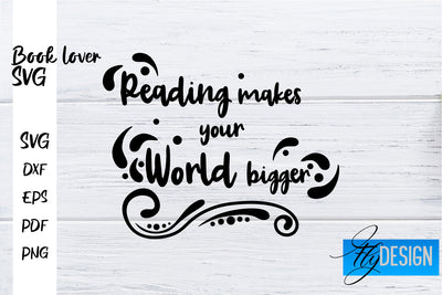 Book Lover SVG | Book Lover Quotes SVG | Reading SVG Design SVG Fly Design 