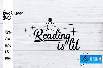 Book Lover SVG | Book Lover Quotes SVG | Reading SVG Design SVG Fly Design 