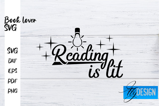 Book Lover SVG | Book Lover Quotes SVG | Reading SVG Design SVG Fly Design 