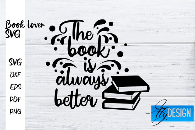 Book Lover SVG | Book Lover Quotes SVG | Reading SVG Design SVG Fly Design 