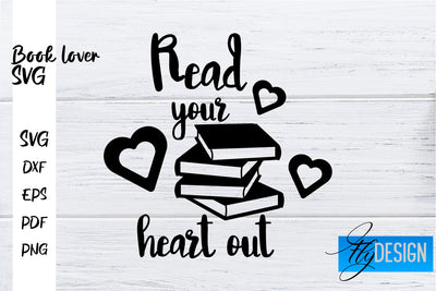 Book Lover SVG | Book Lover Quotes SVG | Reading SVG Design SVG Fly Design 