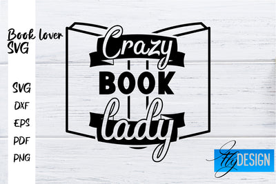 Book Lover SVG | Book Lover Quotes SVG | Reading SVG Design SVG Fly Design 