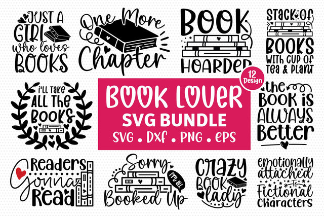 Book Lover SVG Bundle SVG md faruk hossain 