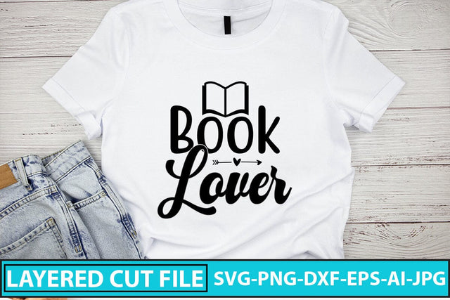 Book Lover SVG Design SVG Syaman 