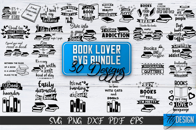 Book Lover SVG | Funny Quotes SVG | Reading SVG Bundle SVG Fly Design 