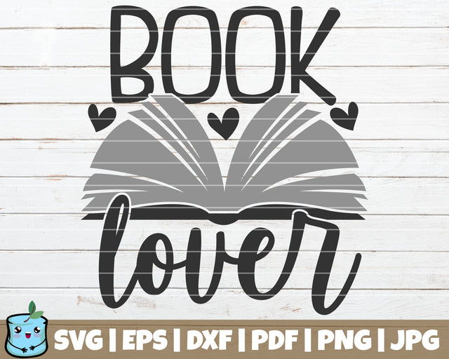Book Lover SVG MintyMarshmallows 