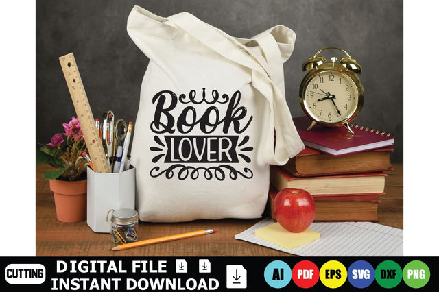 Book Lover SVG Shahin alam 