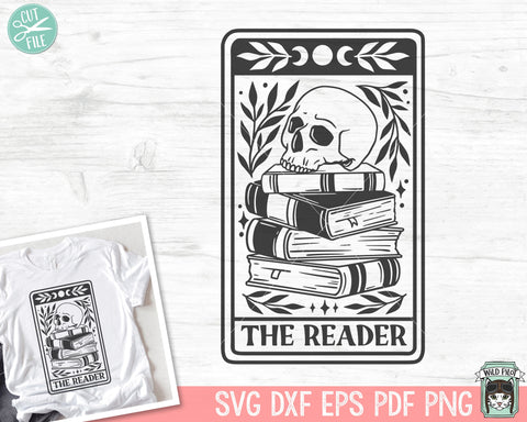 Book Lover SVG, Skull SVG, Halloween Books SVG, Books svg, Horror svg, Book Club svg, Reading svg, Librarian svg, Teacher svg, Library svg SVG Wild Pilot 
