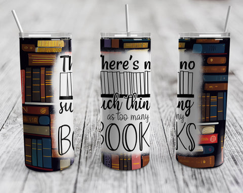 Book Lover Tumbler Wraps Bundle, 20 Oz Skinny Tumbler Reading Sublimation Designs, Book Lover Tumbler Sublimation PNG, 10 Designs Sublimation HappyDesignStudio 