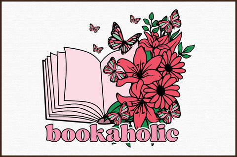 Book Lovers flower's Sublimation Bundle Sublimation designartist 