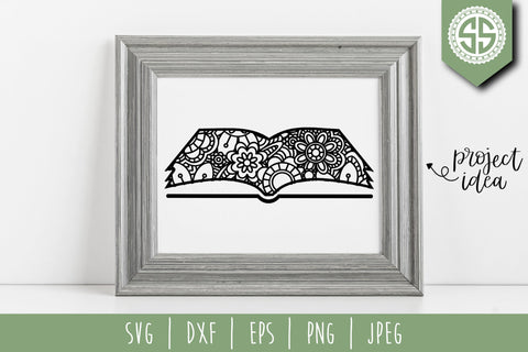 Book Mandala Zentangle SVG SavoringSurprises 