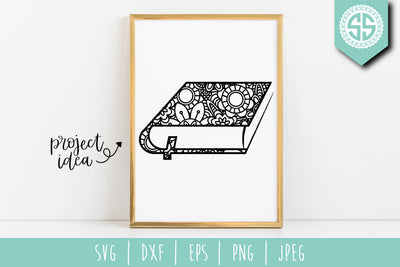 Book Mandala Zentangle SVG SavoringSurprises 