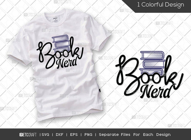 Book Nerd SVG Cut File | Book Lover Svg | Bookworm Svg | Librarian Svg | Bibliophile Svg | Teacher Svg | Reading Quote Svg SVG ETC Craft 