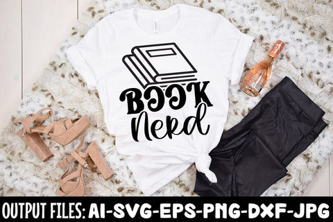 Book Nerd SVG Design SVG Rafiqul20606 